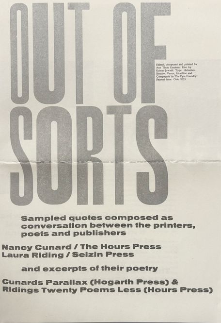 Hovedbilde Ane Thon Knutsen - Out of Sorts 2